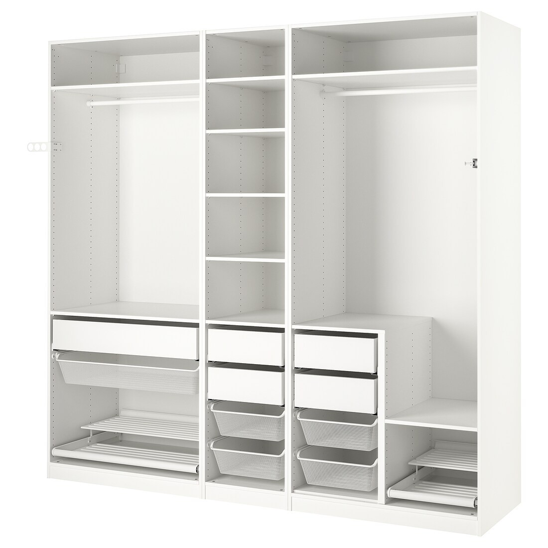 IKEA PAX ПАКС Комбинация шкафов, белый, 250x58x236 см 29396251 | 293.962.51