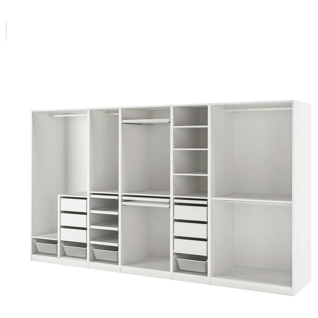 IKEA PAX ПАКС Комбинация шкафов, белый, 375x58x201 cм 99420262 | 994.202.62