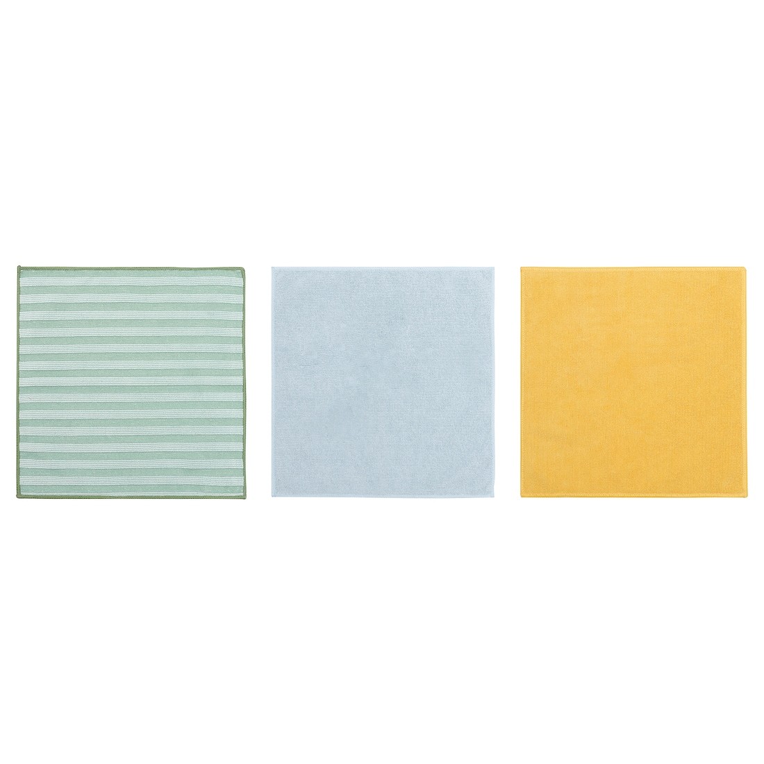 IKEA PEPPRIG Салфетка из микрофибры, зеленый синий / желтый, 28x28 см 40567637 405.676.37