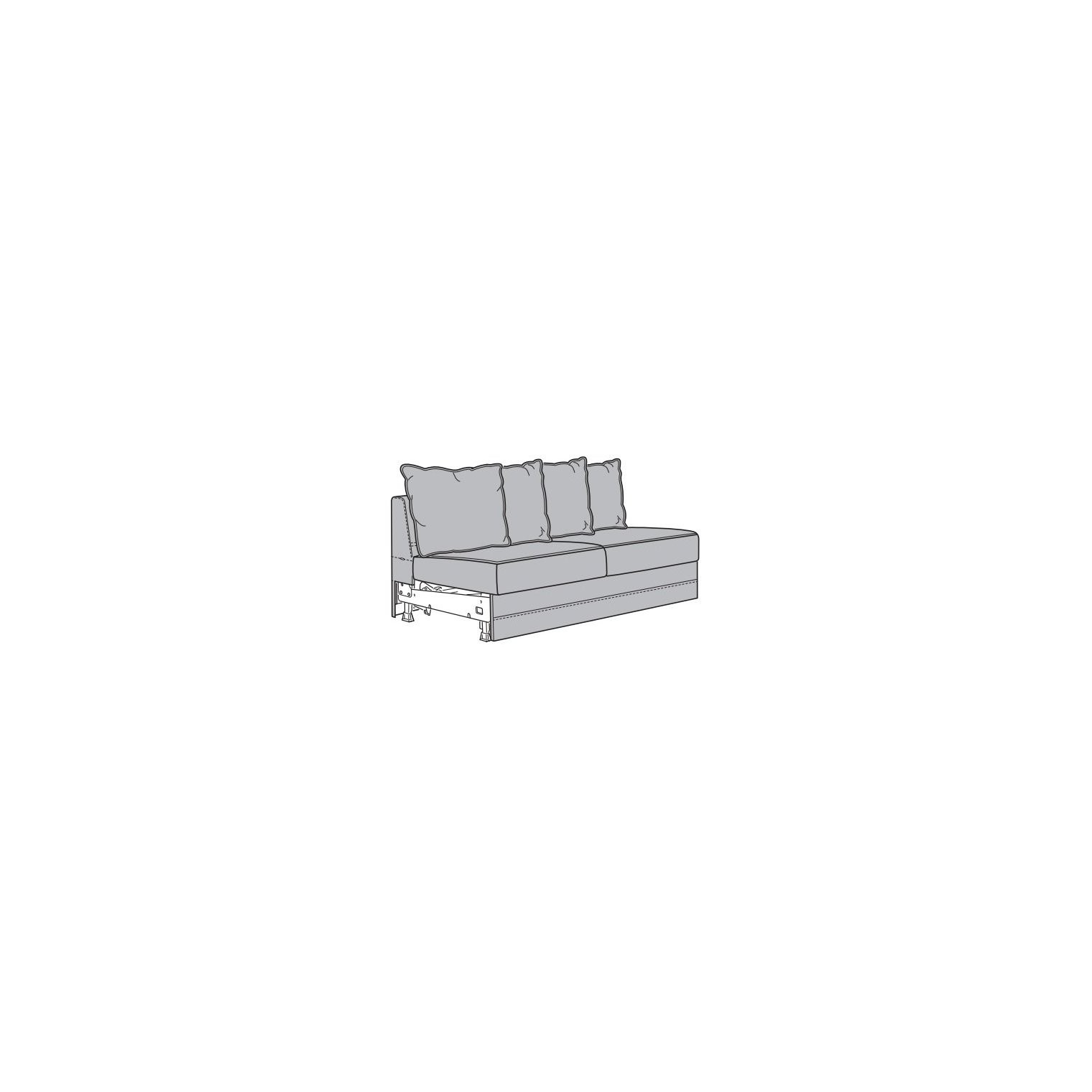 IKEA GRÖNLID ГРЕНЛИД Каркас, секция дивана раскладного 2-мес 10500436 | 105.004.36