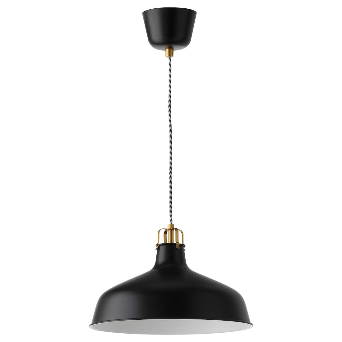 IKEA RANARP РАНАРП Подвесной светильник, черный, 38 см 20390951 203.909.51