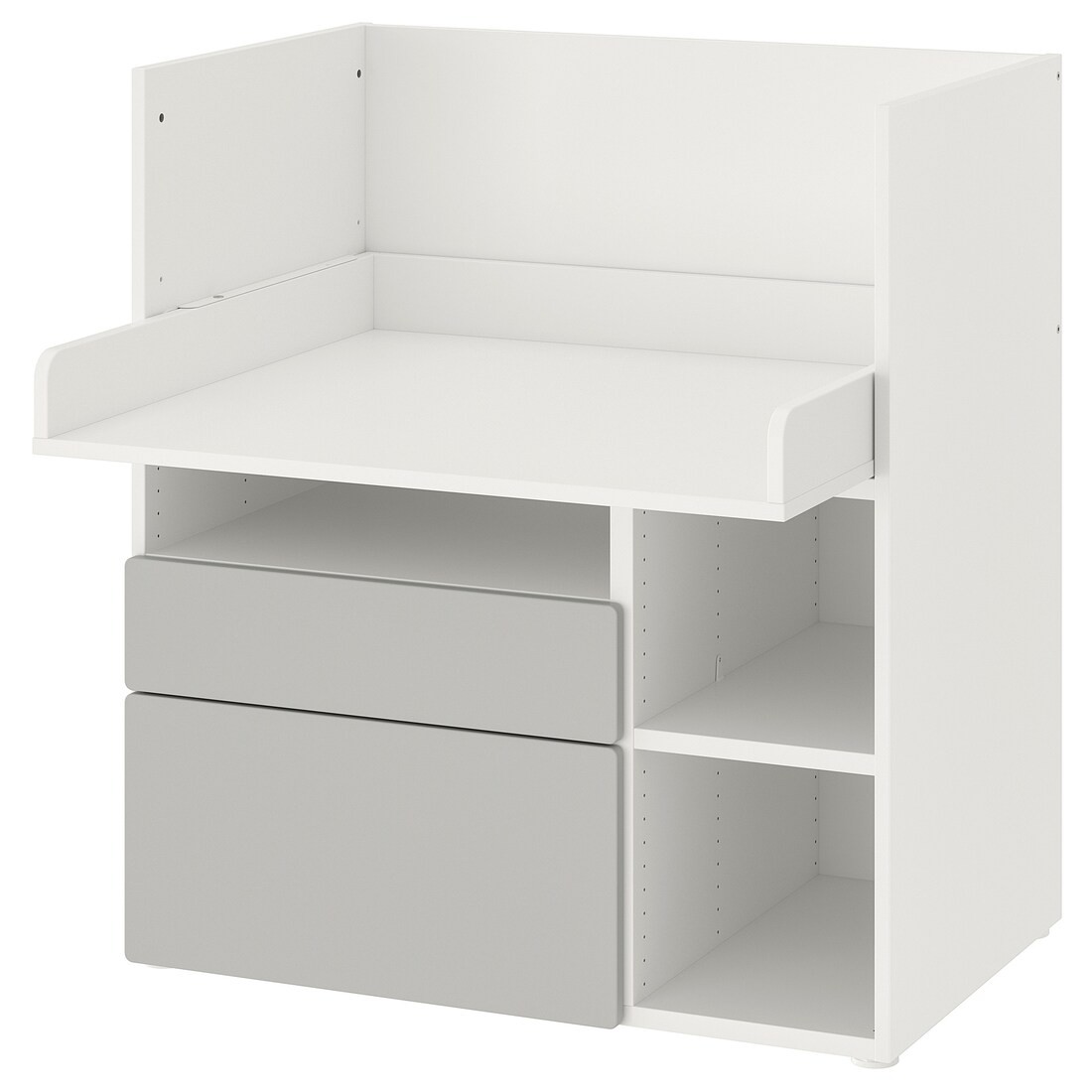 IKEA SMÅSTAD СМОСТАД Письменный стол, белый серый / с 2 ящиками, 90x79x100 cм 19392258 193.922.58
