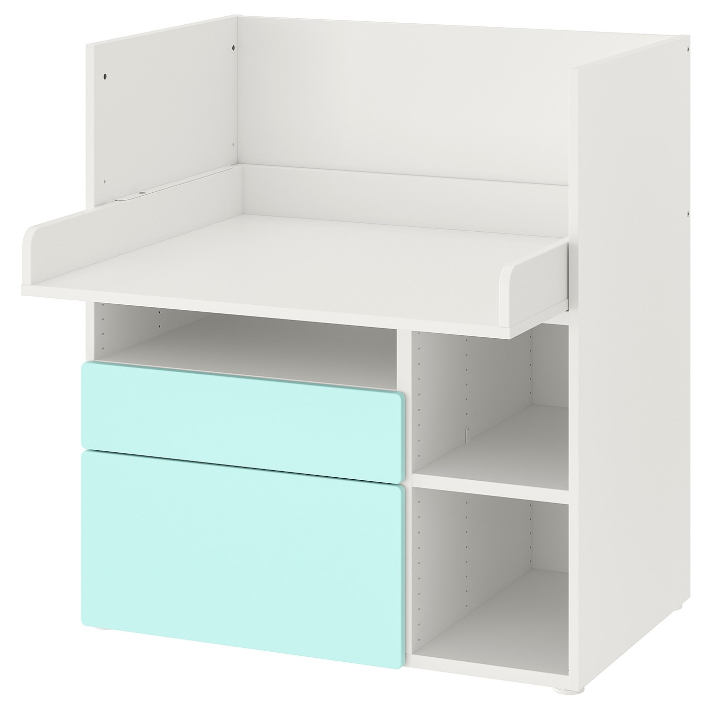 IKEA SMÅSTAD СМОСТАД Письменный стол, белый бледно-бирюзовый / с 2 ящиками, 90x79x100 cм 69392251 693.922.51