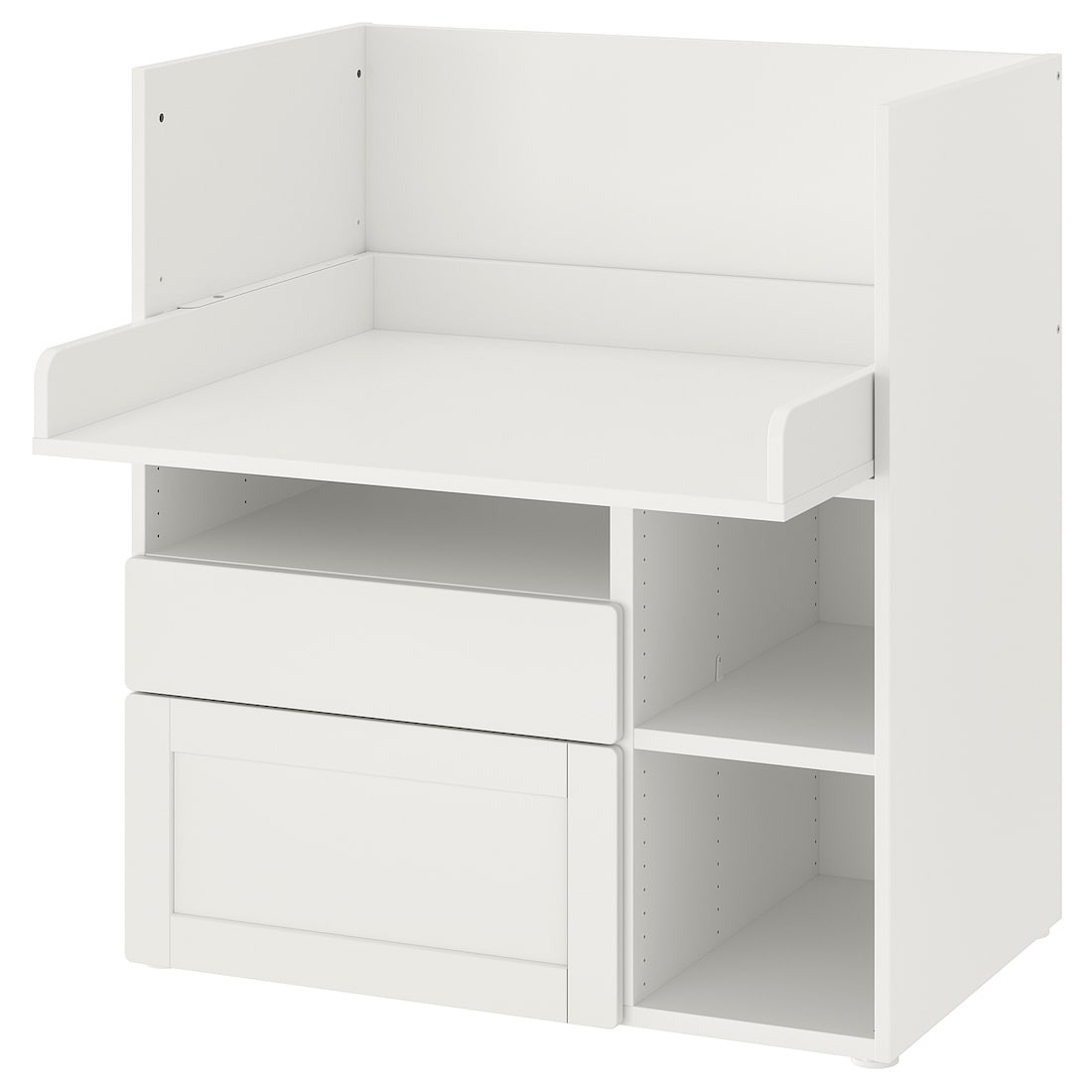 IKEA SMÅSTAD СМОСТАД Письменный стол, белый белая рамка / с 2 ящиками, 90x79x100 cм 79392279 793.922.79