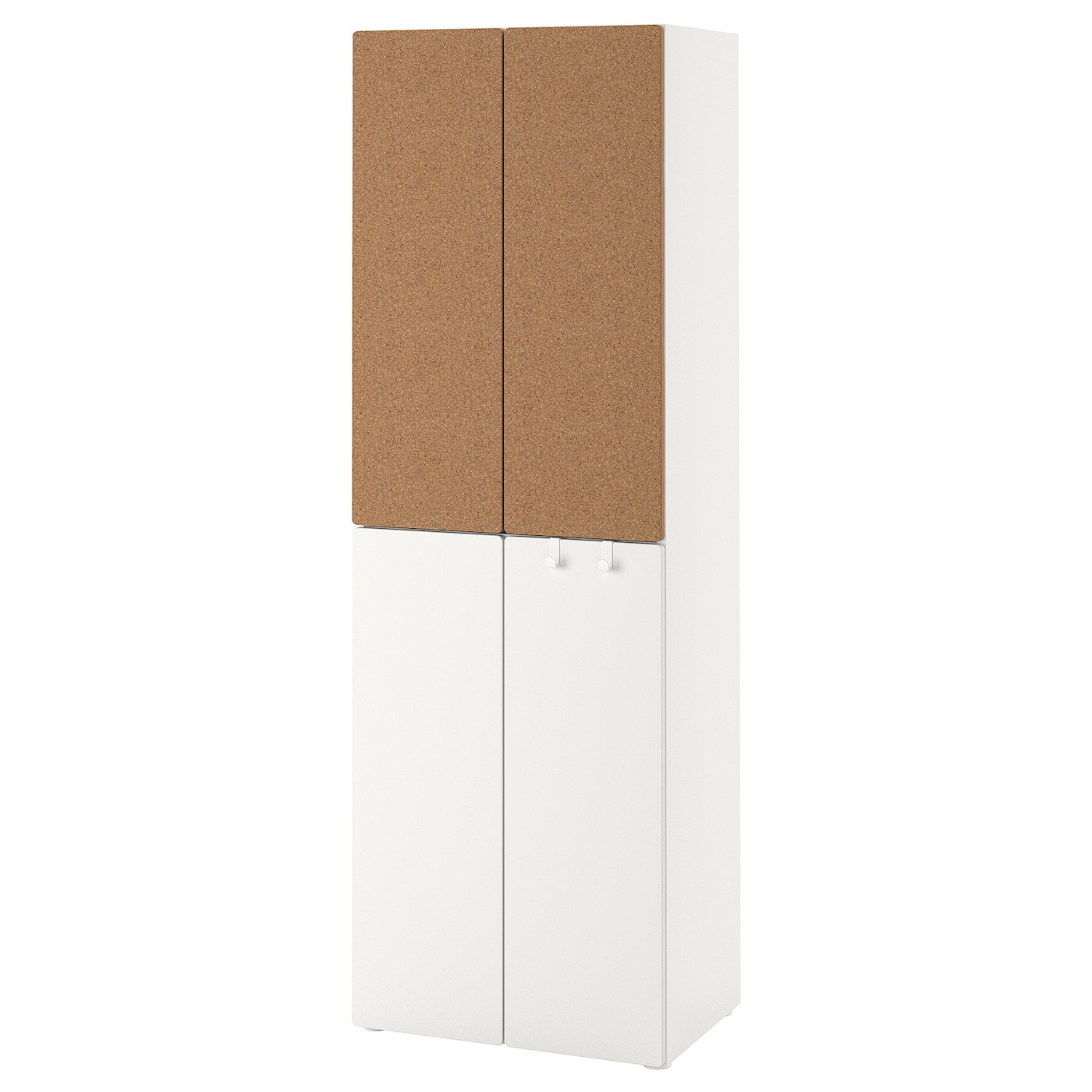 IKEA SMÅSTAD СМОСТАД / PLATSA ПЛАТСА Шкаф, белый пробка / с 2 платяными штангами, 60x42x181 см 59426360 | 594.263.60