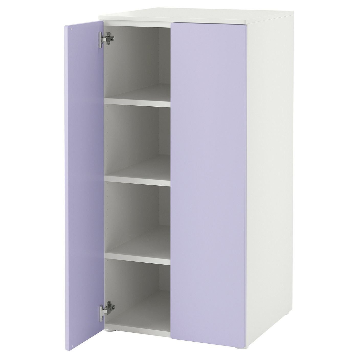 IKEA SMÅSTAD СМОСТАД / PLATSA ПЛАТСА Гардероб, білий бузковий/з 3 полицями, 60x57x123 см 39546523 | 395.465.23