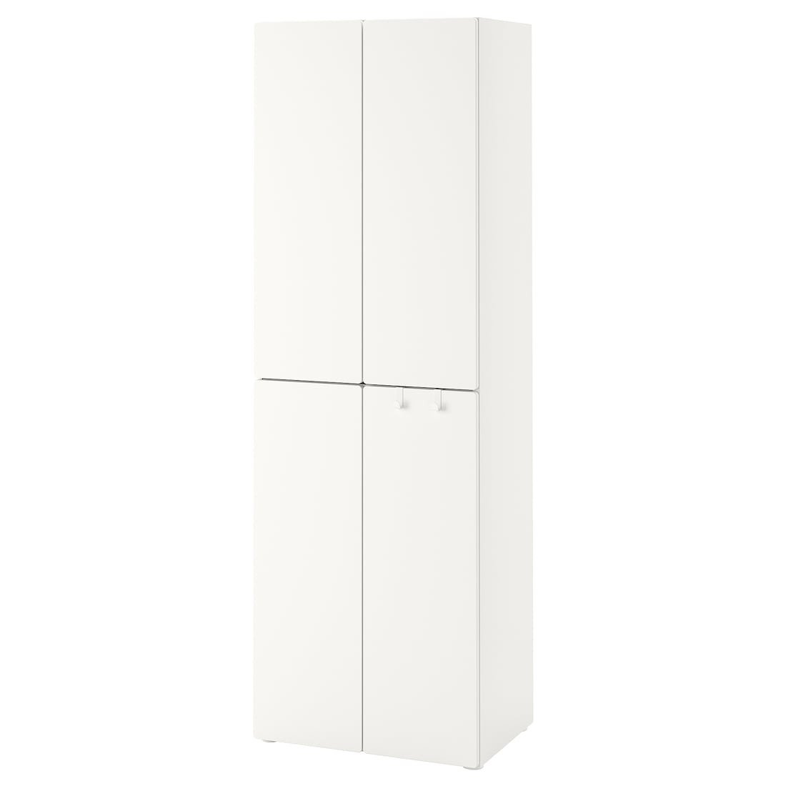IKEA SMÅSTAD СМОСТАД / PLATSA ПЛАТСА Шкаф, белый / с 2 платяными штангами, 60x42x181 см 09426305 | 094.263.05