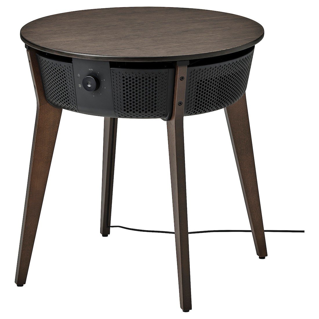 IKEA STARKVIND Стол с очистителем воздуха, мореный дубовый шпон / темно-коричневый смарт 80501951 805.019.51