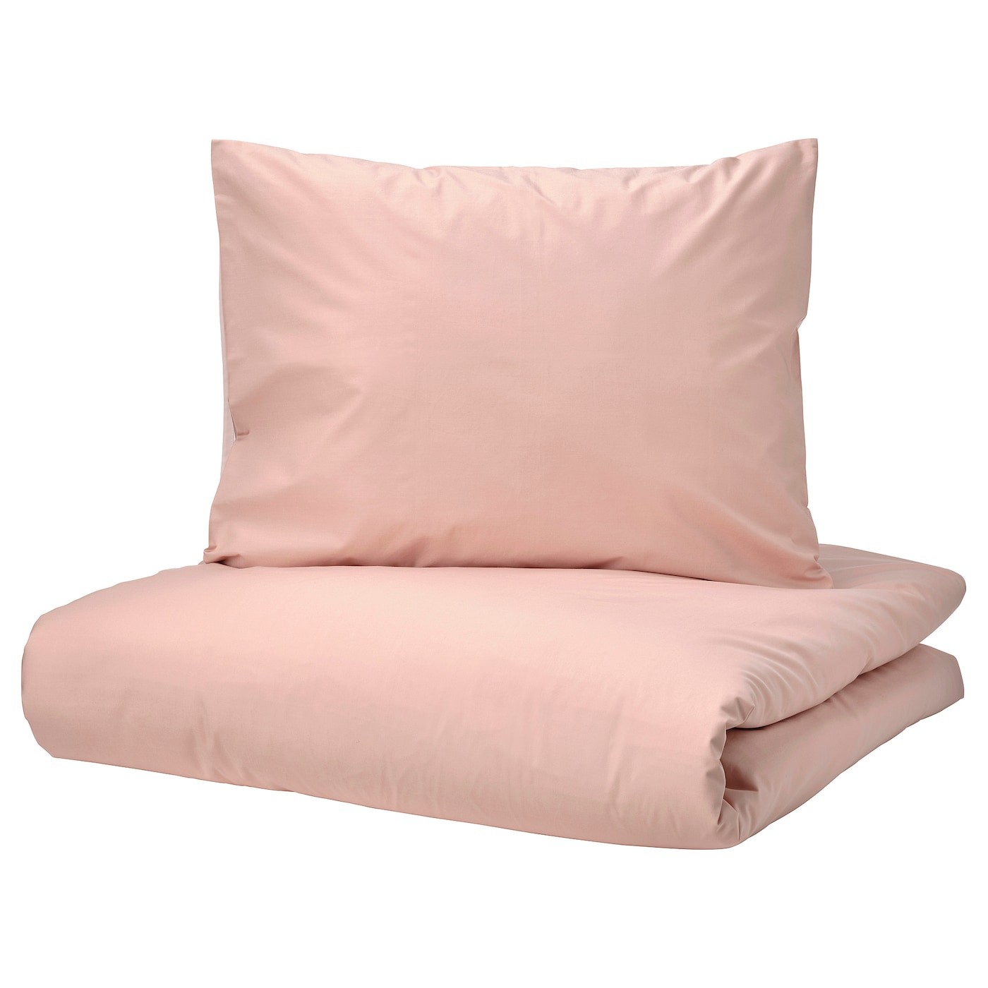 IKEA STRANDTALL СТРАНДТАЛЛ Пододеяльник и 2 наволочки, темно-розовый / светло-розовый, 200x200/50x60 см 90542791 905.427.91