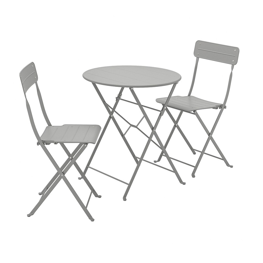 IKEA SUNDSÖ Стол и 2 стула, для улицы, серый / серый 29434922 294.349.22