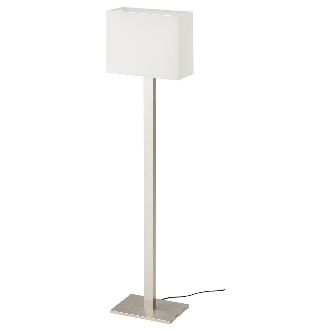 IKEA TOMELILLA ТОМЕЛИЛЛА Светильник напольный, никелированный / белый, 150 см 30464041 304.640.41