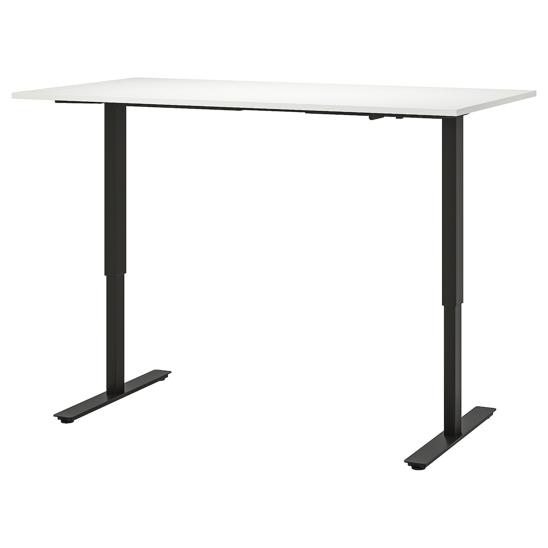 IKEA TROTTEN ТРОТТЕН Письменный стол с регулировкой высоты, белый / антрацит, 160x80 см 59429599 594.295.99
