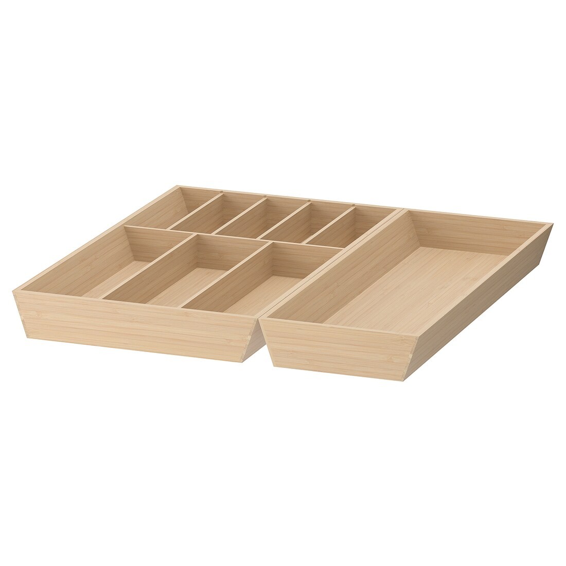 IKEA UPPDATERA УППДАТЕРА Лоток для столовых приборов / лоток кухонных пренадлежностей, светлый бамбук, 52x50 см 99500904 | 995.009.04