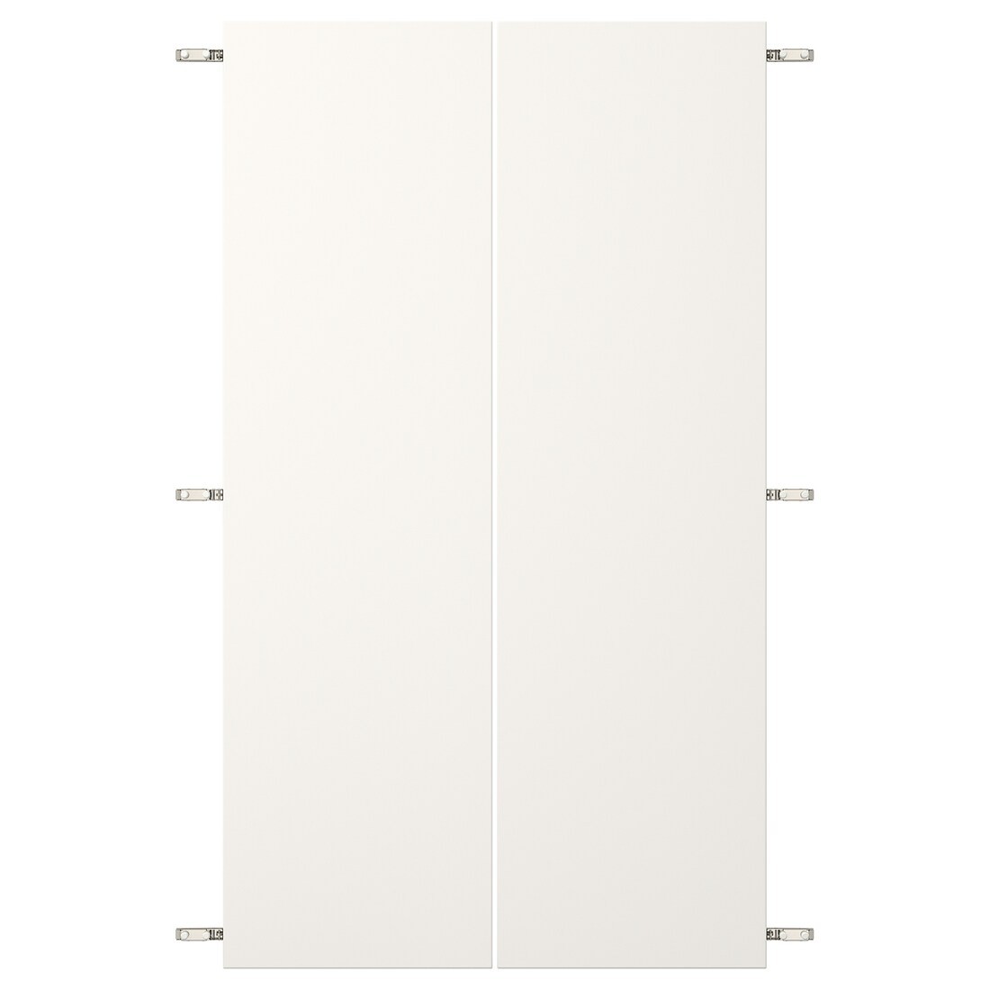 IKEA VEDDINGE ВЕДДИНГЕ Пара дверей с петлями, белый, 80х140 см 69456894 | 694.568.94