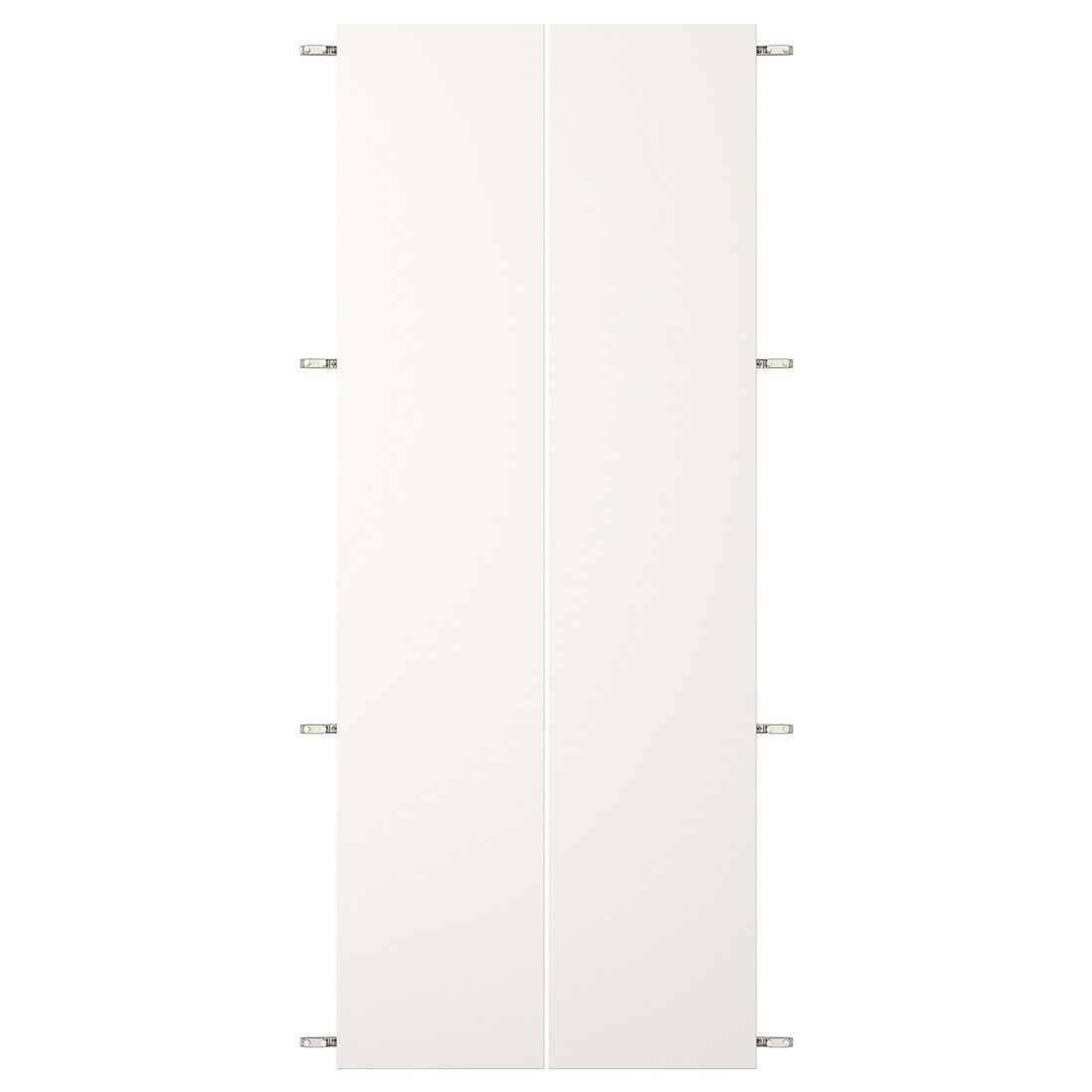 IKEA VEDDINGE ВЕДДИНГЕ Пара дверей с петлями, белый, 80x200 см 89466463 | 894.664.63