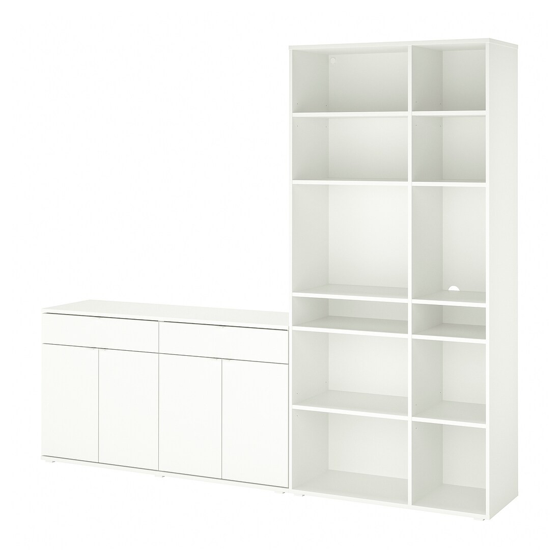 IKEA VIHALS Стеллаж, белый, 235x37x200 cм 39440611 394.406.11