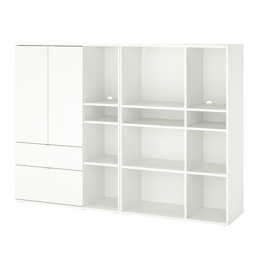 IKEA VIHALS Стеллаж, белый, 200x37x140 cм 79440614 794.406.14