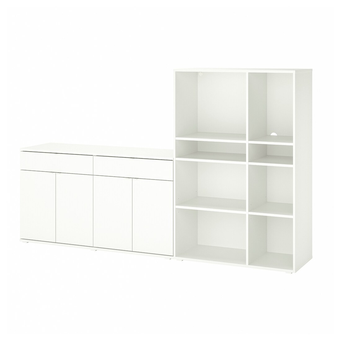 IKEA VIHALS Стеллаж, белый, 235x37x140 cм 09440617 094.406.17