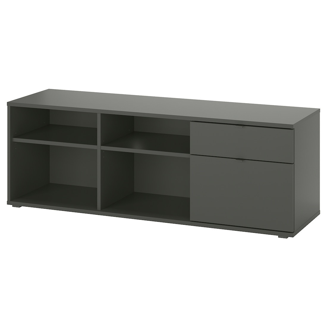 IKEA VIHALS Тумба под ТВ, темно-серый, 146x37x50 см 00543672 005.436.72
