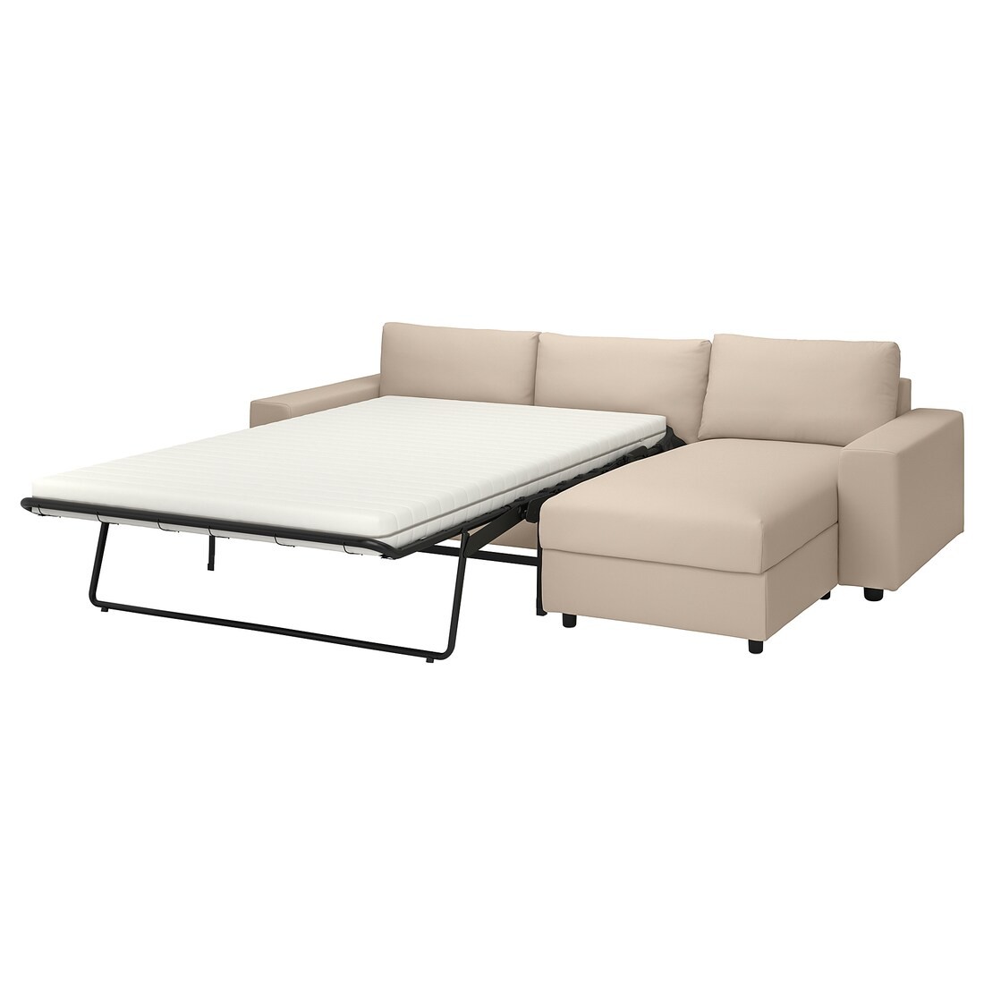 IKEA VIMLE 3-местный диван с козеткой, с широкими подлокотниками / Hallarp бежевый 79537084 | 795.370.84