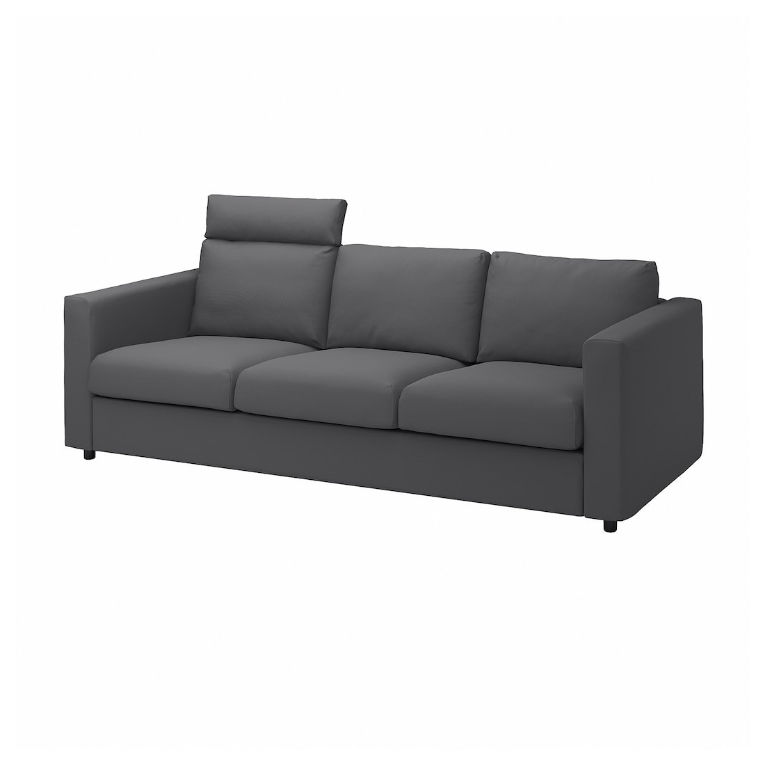 IKEA VIMLE ВИМЛЕ Чехол на 3-местный диван, с подголовником / Hallarp серый 09424151 094.241.51