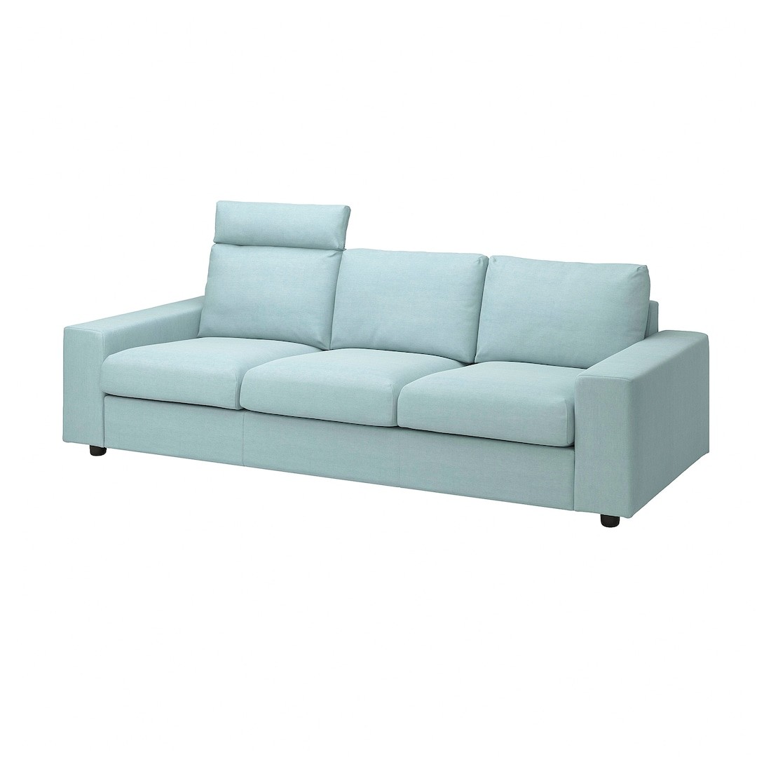 IKEA VIMLE ВИМЛЕ 3-местный диван, с подголовником с широкими подлокотниками / Saxemara голубой 09401461 | 094.014.61