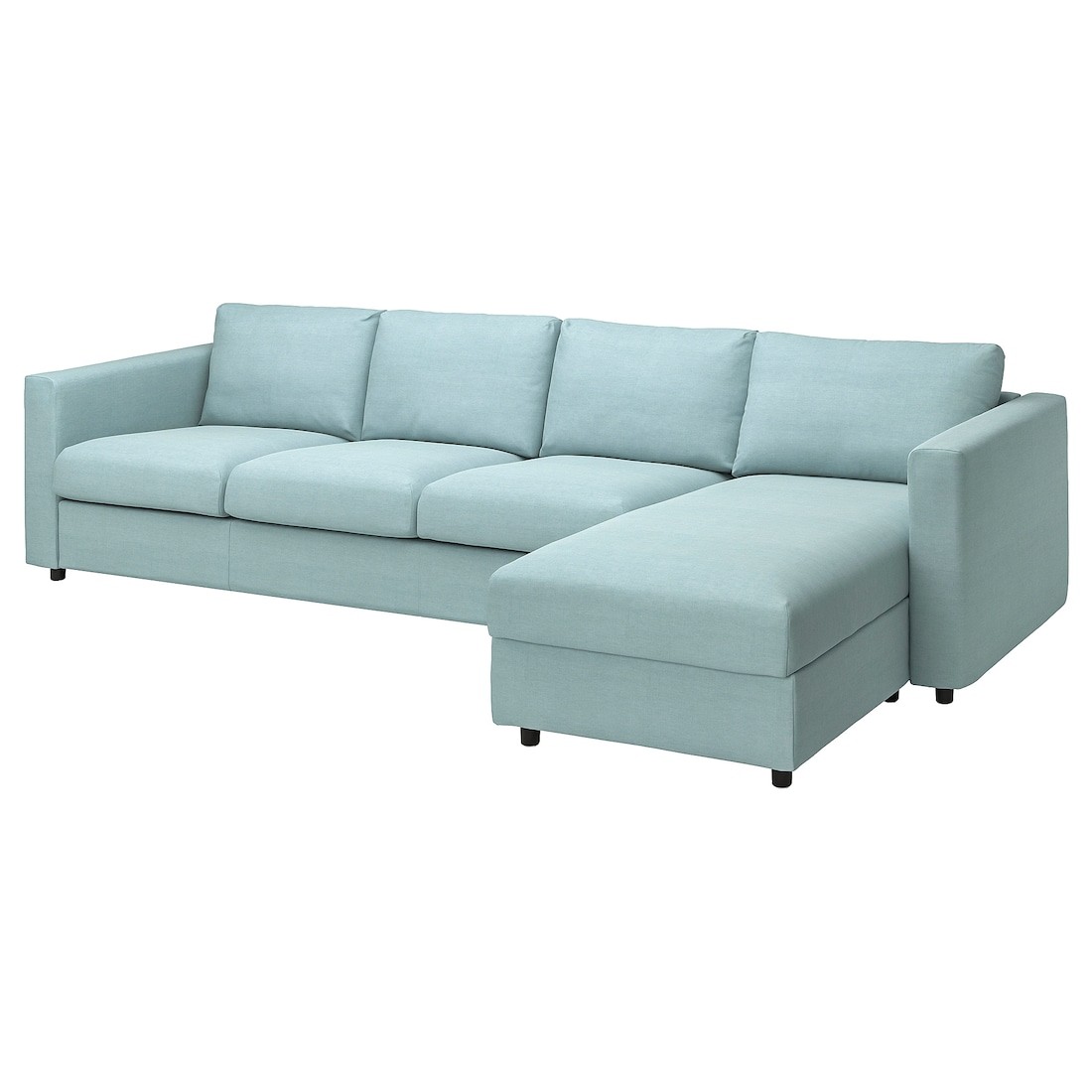 IKEA VIMLE ВИМЛЕ 4-местный диван с козеткой, Saxemara светло-голубой 49399531 493.995.31