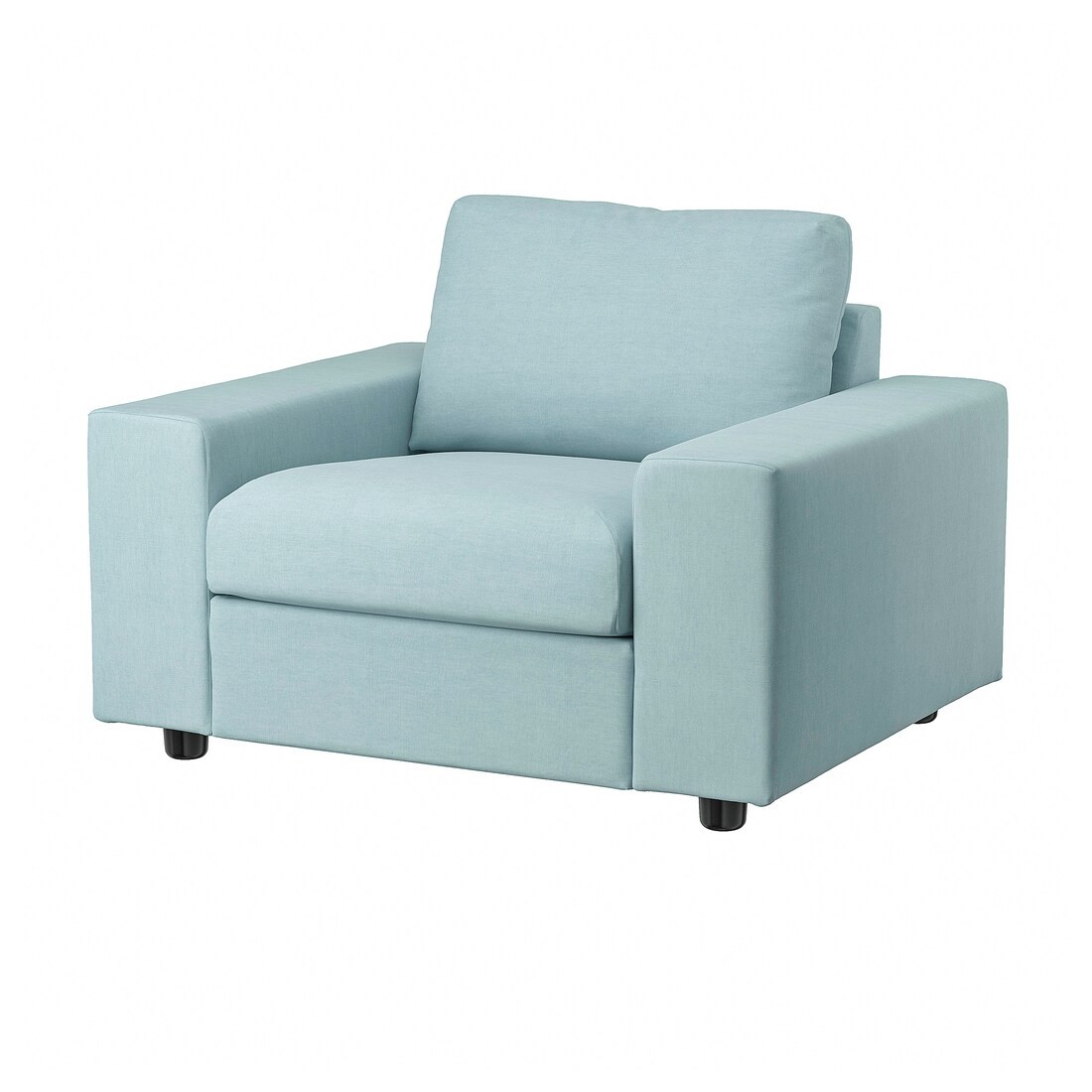 IKEA VIMLE ВИМЛЕ Кресло, с широкими подлокотниками / Saxemara голубой 59477199 | 594.771.99