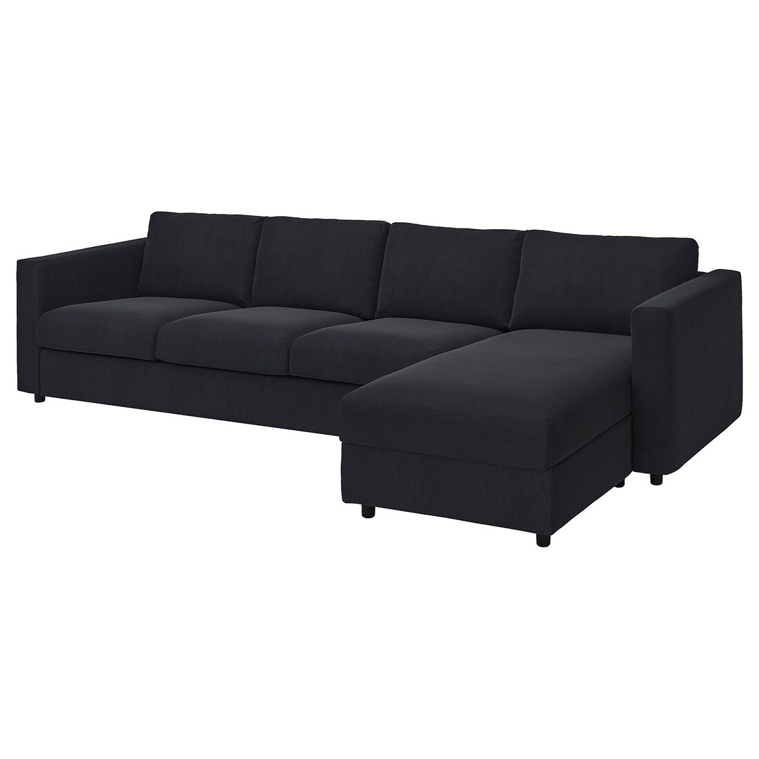 IKEA VIMLE ВИМЛЕ Чехол 4-местного дивана с козеткой, Saxemara черно-синий 09399528 | 093.995.28