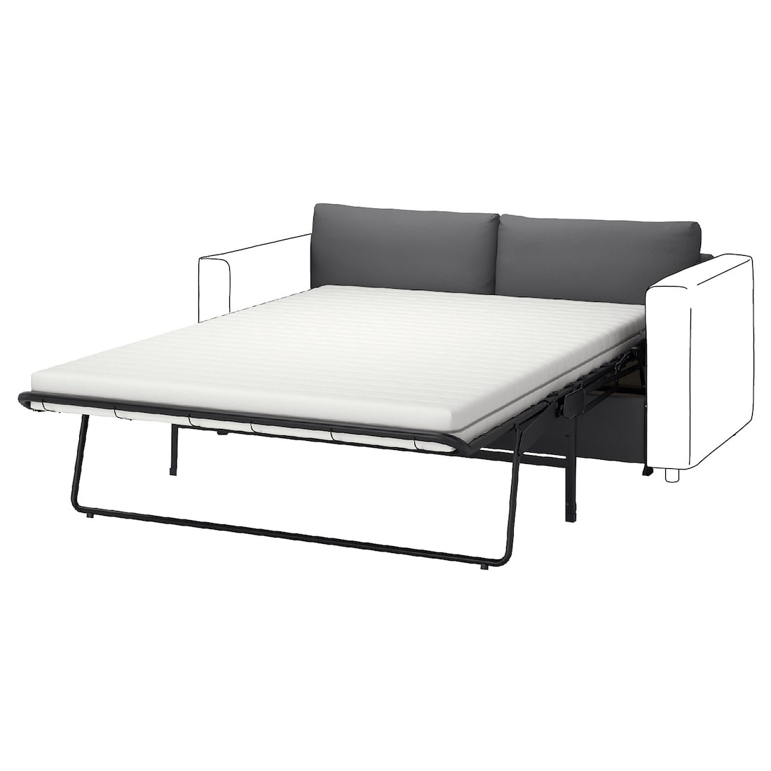 IKEA VIMLE ВИМЛЕ Чехол для 2-местного дивана-кровати, Hallarp серый 80496186 804.961.86