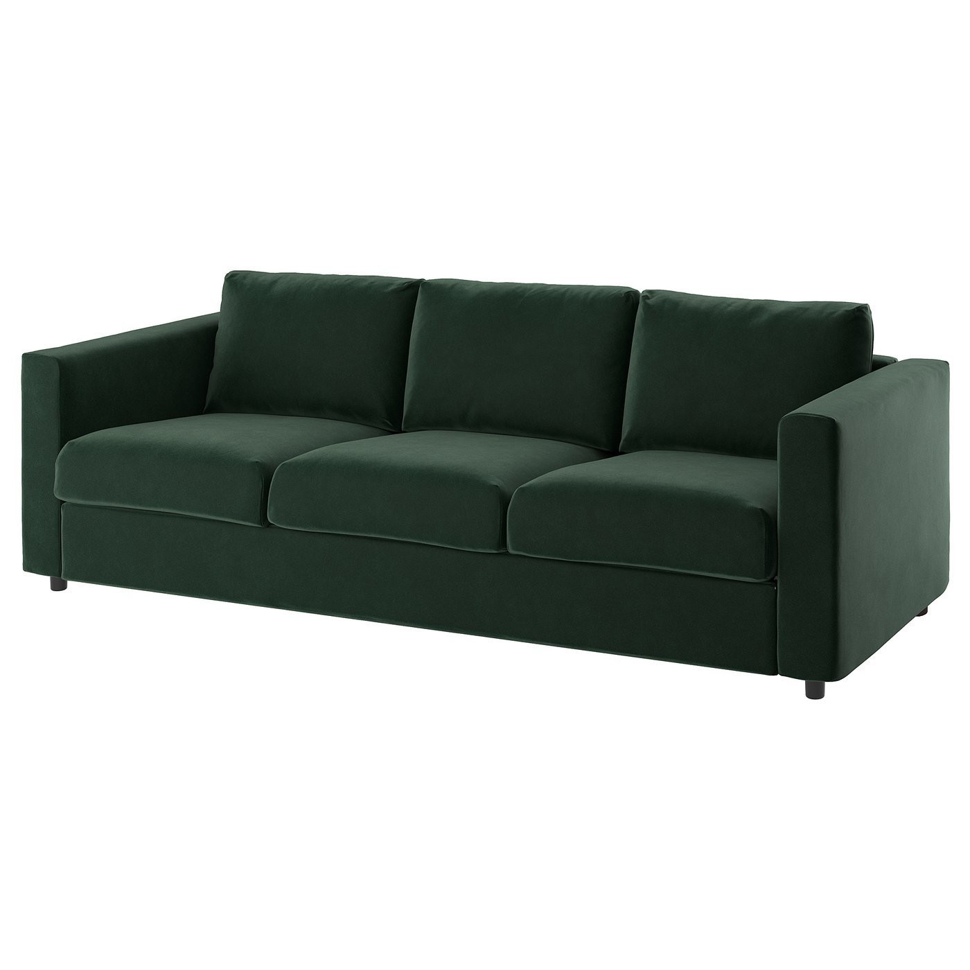 IKEA VIMLE ВІМЛЕ Чохол 3-місного дивана, ДЙУПАРП темно-зелений 79433576 | 794.335.76