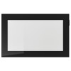 GLASSVIK ГЛАССВІК Скляні дверцята, чорне / прозоре скло, 60x38 см