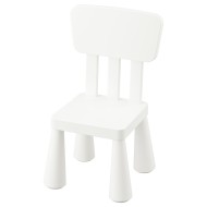 IKEA MAMMUT МАММУТ Детский стул, для дома / улицы белый | 403.653.71