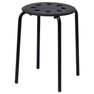 IKEA MARIUS МАРИУС Табурет, черный, 45 см 101.356.59