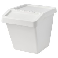 IKEA SORTERA СОРТЕРА Контейнер для сортировки мусора, белый, 60 л | 702.558.99