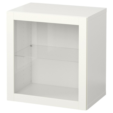 BESTÅ БЕСТО Настінна комбінація шаф, білий/СІНДВІК білий, 60x42x64 см