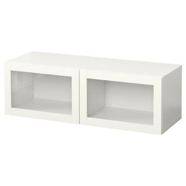 BESTÅ БЕСТО Настінна комбінація шаф, білий/СІНДВІК білий, 120x42x38 см