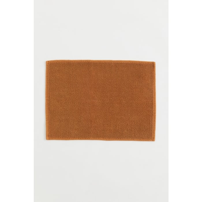 Бавовняний килимок для ванної, Коньяк коричневий, 50x70