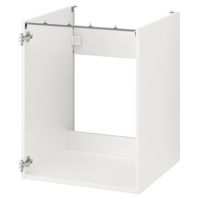 ENHET ЕНХЕТ Підлогова шафа з раковиною, білий, 60x60x75 см