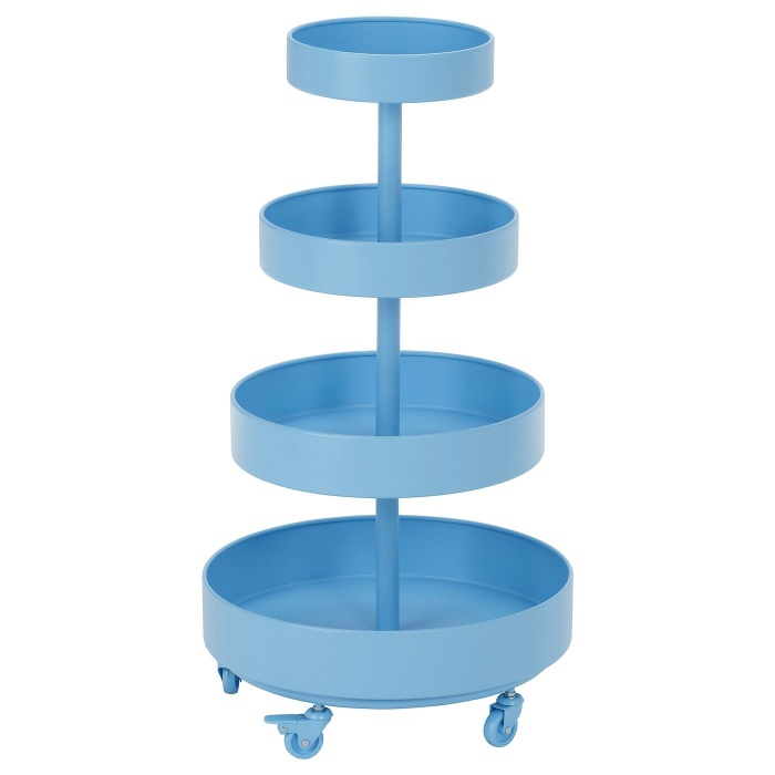 IKEA PS 2026 тележка, синий, 89x48 см