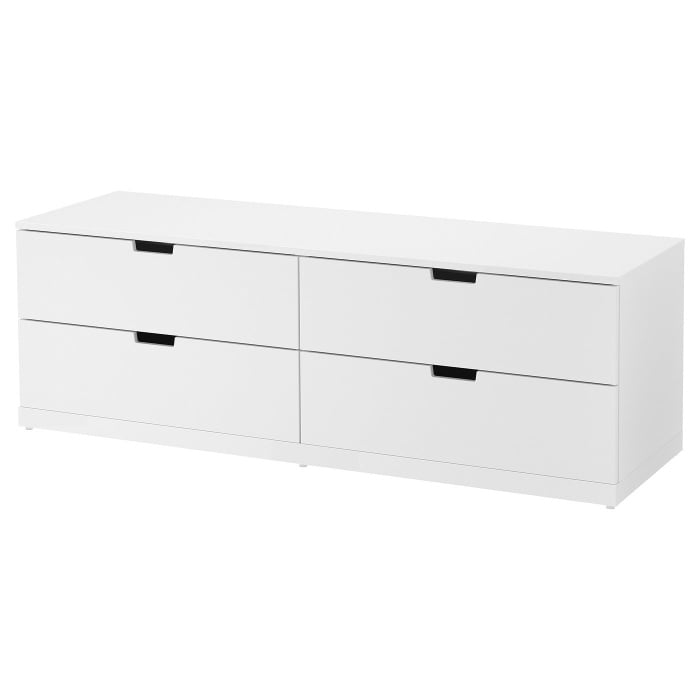 NORDLI Комод с 4 ящиками, белый