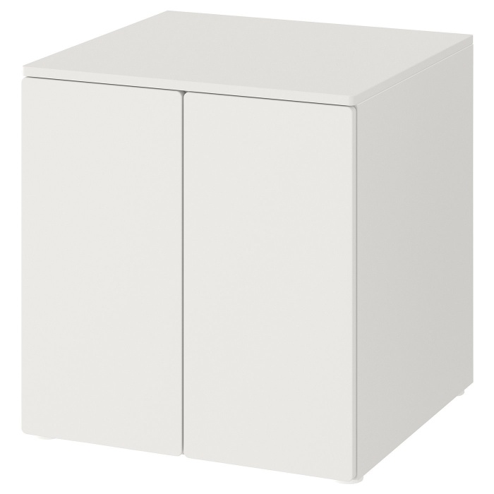 SMÅSTAD СМОСТАД / PLATSA ПЛАТСА Шафа, білий білий/з 1 полицею, 60x57x63 см