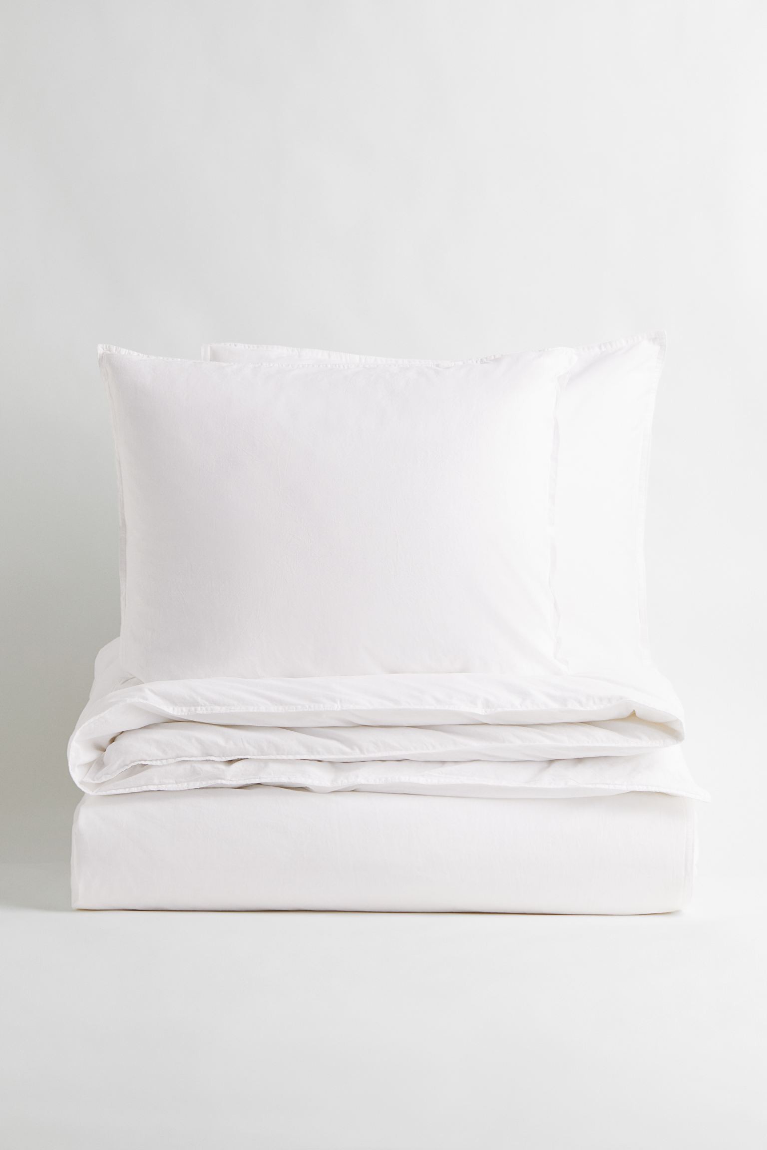 Двуспальное постельное белье из хлопка, Белый, Разные размеры