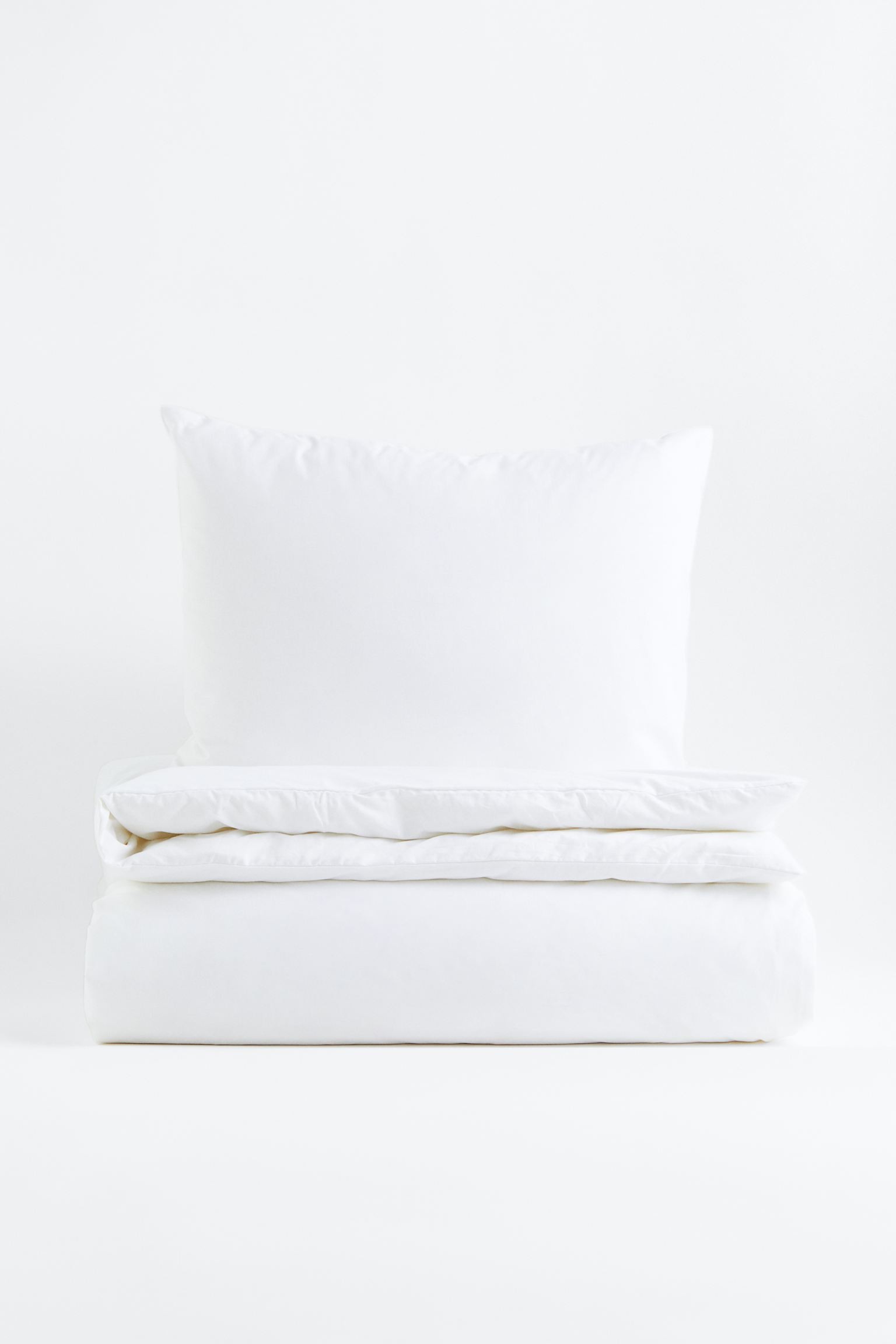 Односпальное постельное белье из хлопка, Белый, Разные размеры