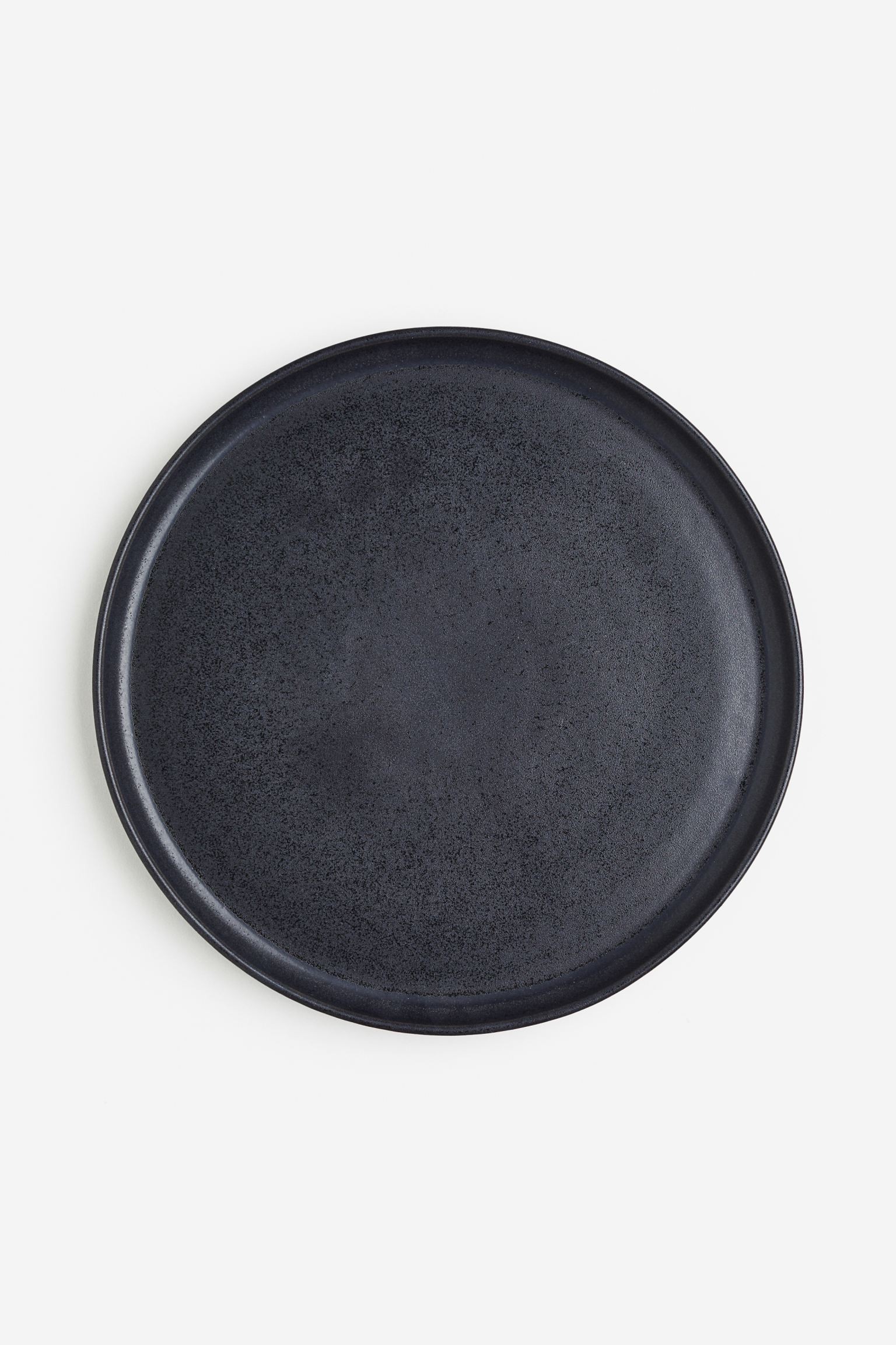 Большая керамическая тарелка, Антрацитово-серый