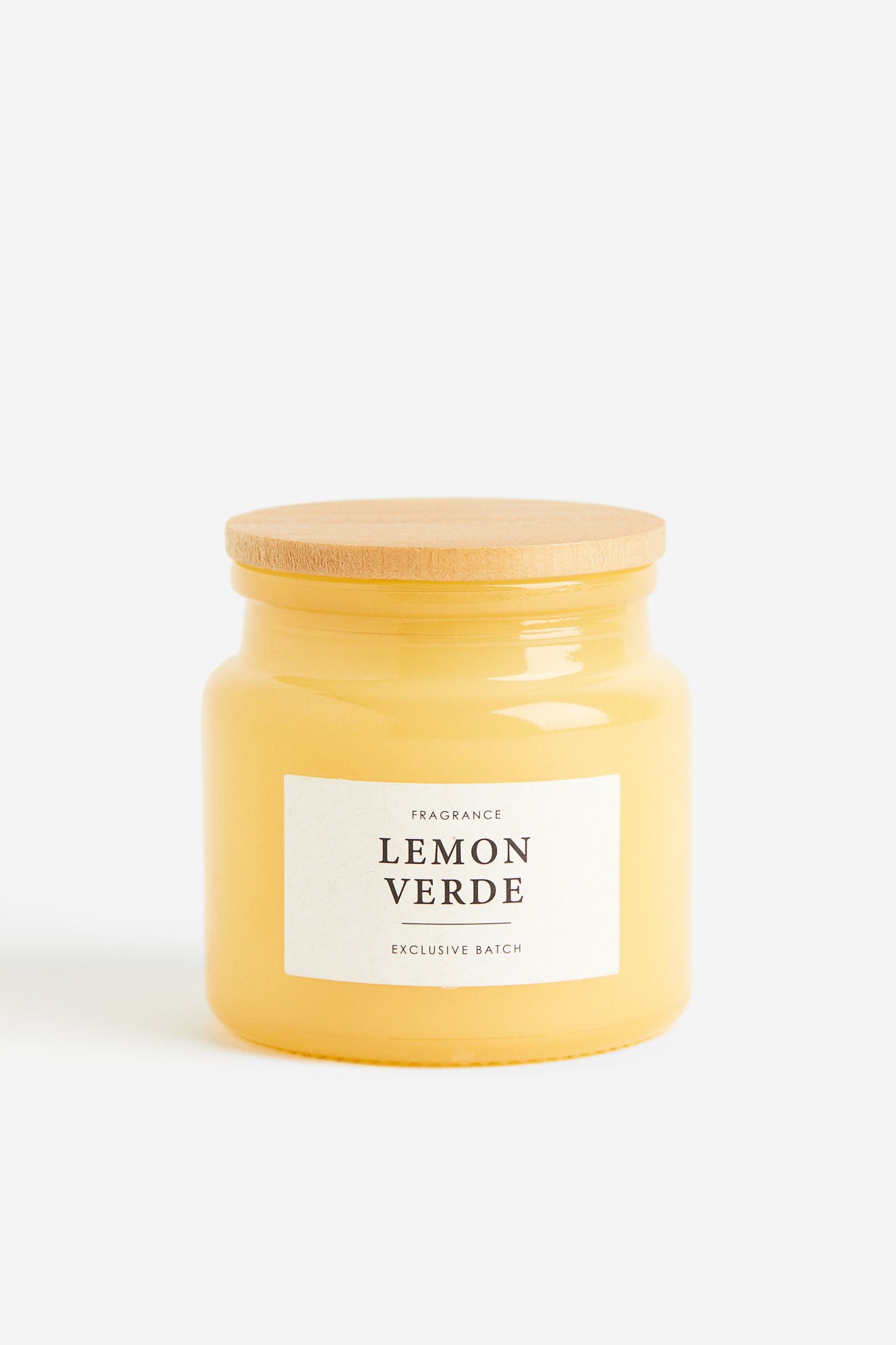 Ароматическая свеча в стеклянном контейнере, Желтый/Лимоно-Верде