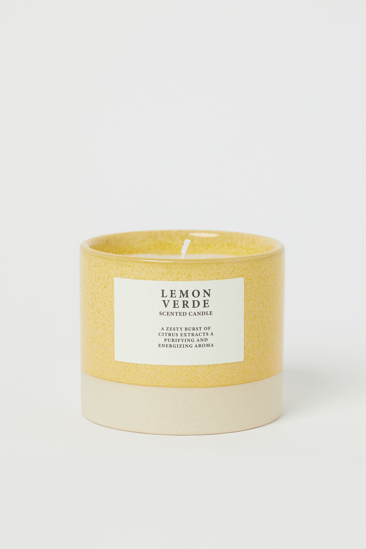 Ароматическая свеча в контейнере, Желтый/Лимоно-Верде