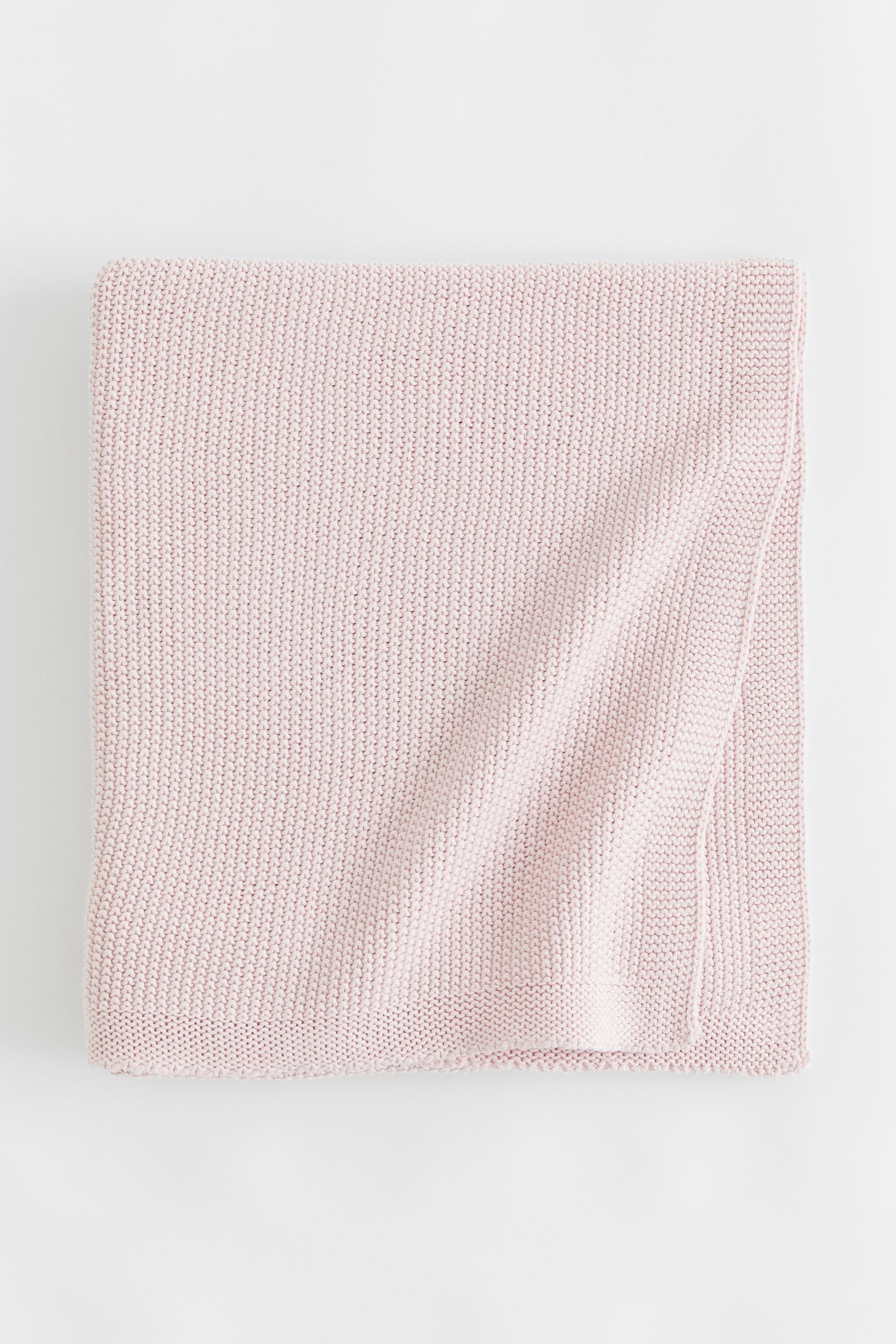 Хлопковое одеяло с рисовым переплетением, Светло-розовый, 90x90