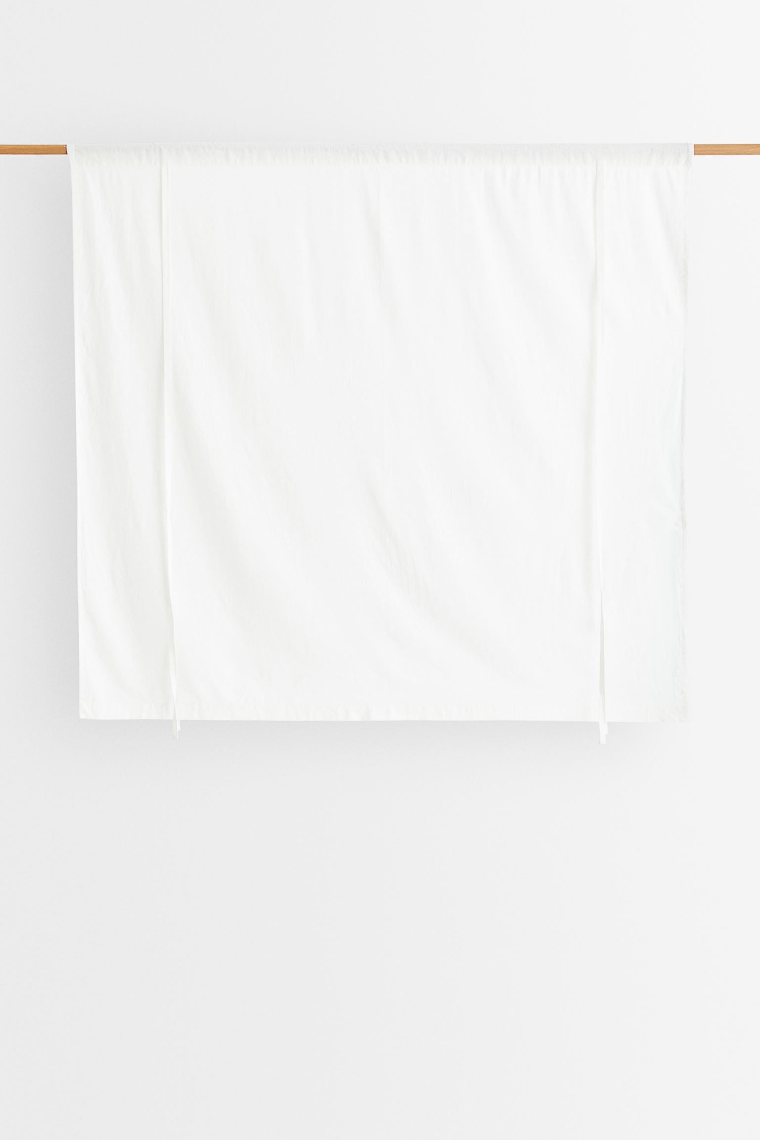 Рулонная штора со льном, Белый, 140x130
