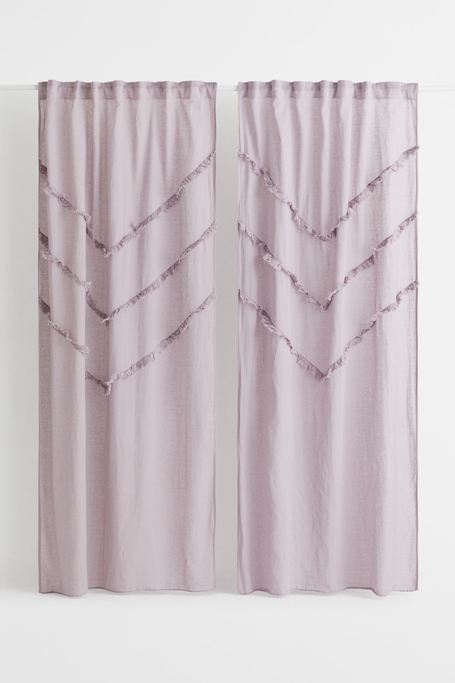 Многофункциональная штора из смесовой льняной ткани, 2 шт., Светло-фиолетовый, 120x250
